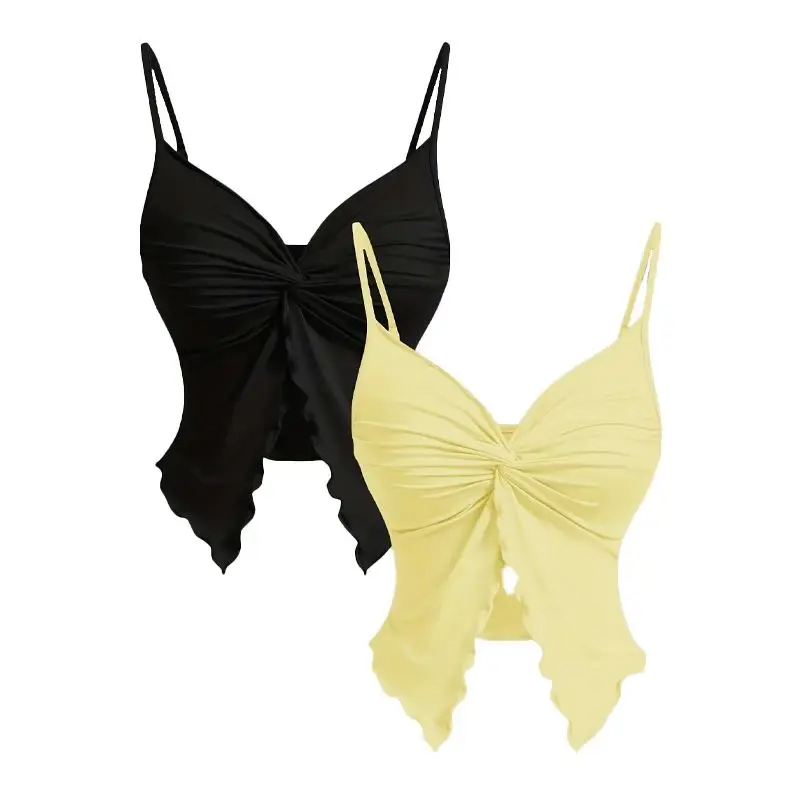 

Женская кружевная футболка Y2K, топ из 2 предметов, Harajuku, эстетический коричневый цвет, весна-лето, модная женская одежда