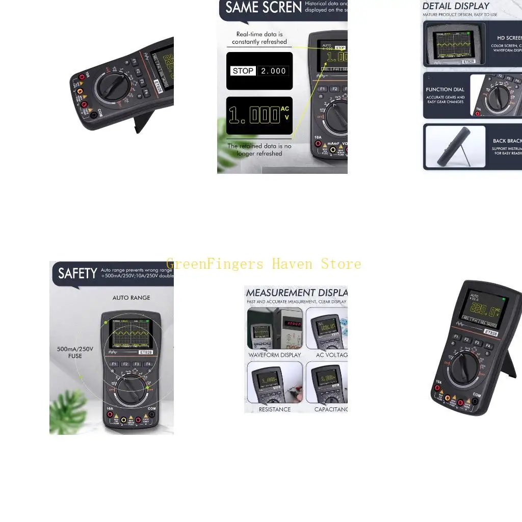 F68D Handheld Oscilloscope Multimeter for Training and Repair Routines