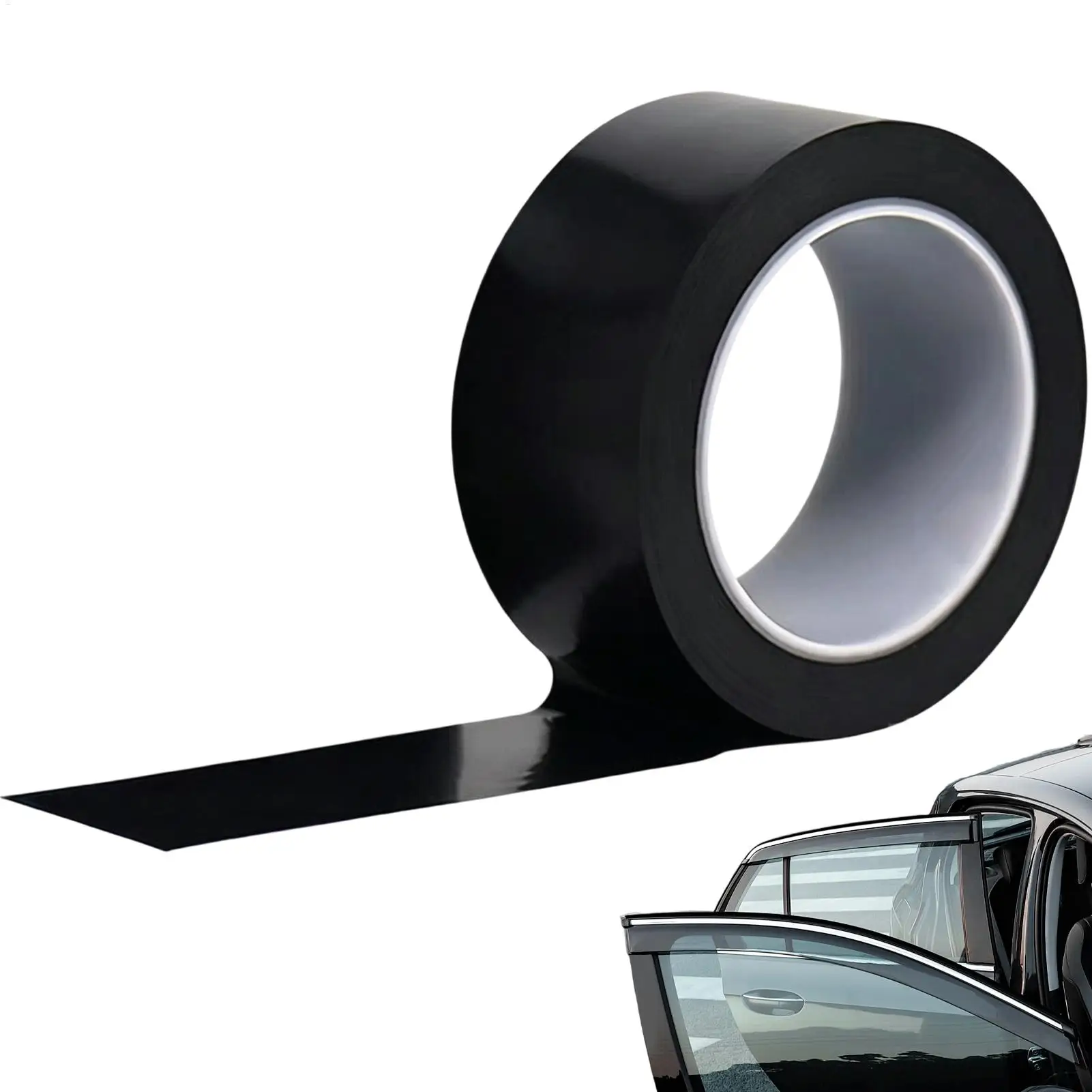 Auto Black Wraps Wrap for Cars 3Cm Waterproof Decorative UV Resistant Tape for Window Exterior Door Side Motorcycle Detailing