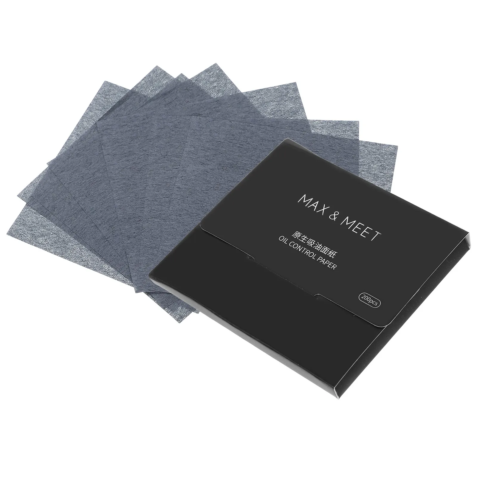 

200 шт. матирующих салфеток для лица, поглощающих жир, для контроля блеска, безопасные для макияжа, портативные, для удаления жирного блеска с лица