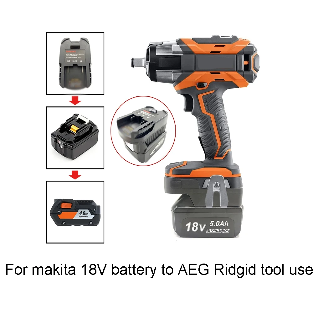 battery adapter for makita BL1840 BL1850 convert for AEG Ridgid  for Milwaukee 18V  ForDewal DCB200 For bosch