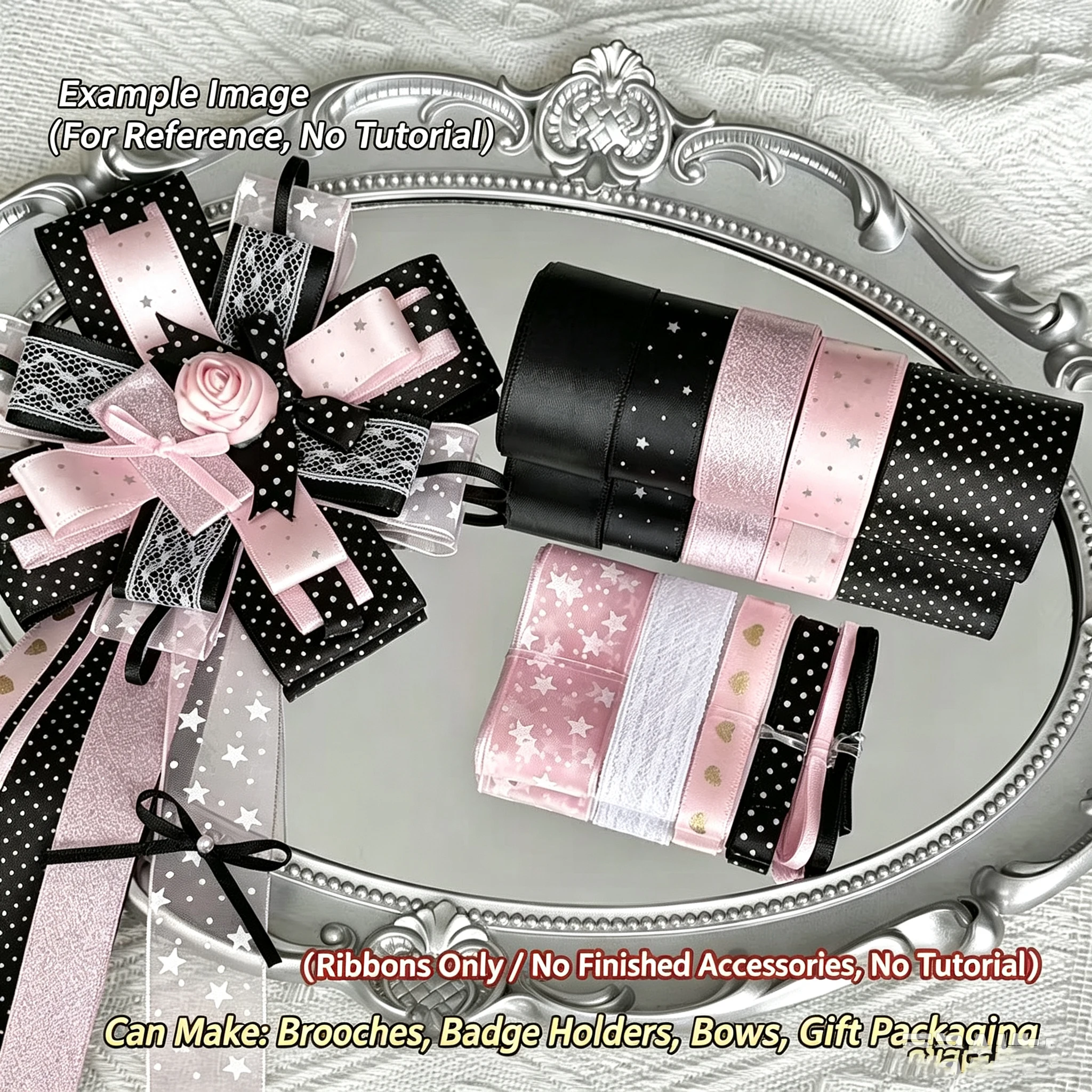 10-teiliges Set mit koreanischen Polka-Dot-Bändern, handgemachtes DIY-Material, Geschenkverpackung, Dekorationsband, Geburtstagsgeschenk-Dekorationsband – Detail 1