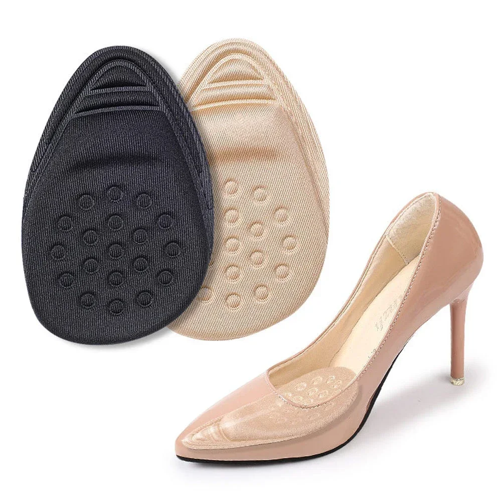Cushion Reduce Shoe Size Filler High Heels Pain Relief Shoe Pads Half Insoles for Shoes Inserts Forefoot Insert Non-slip Sole