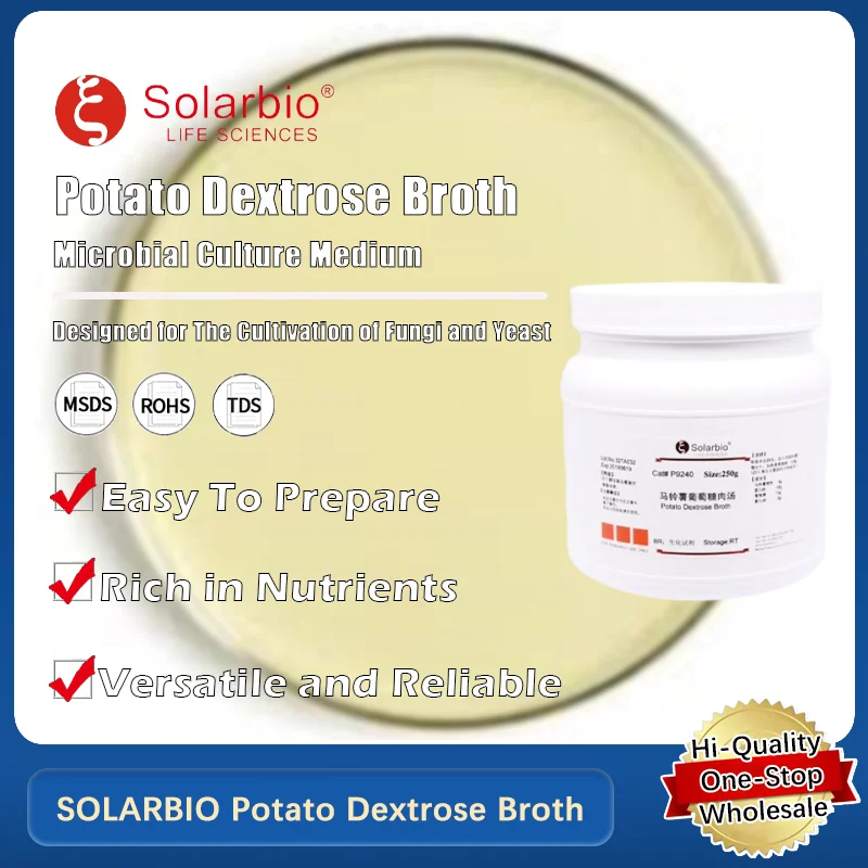 

SOLARBIO Potato Dextrose Broth for Microbial Culture and Laboratory Applications Original Product