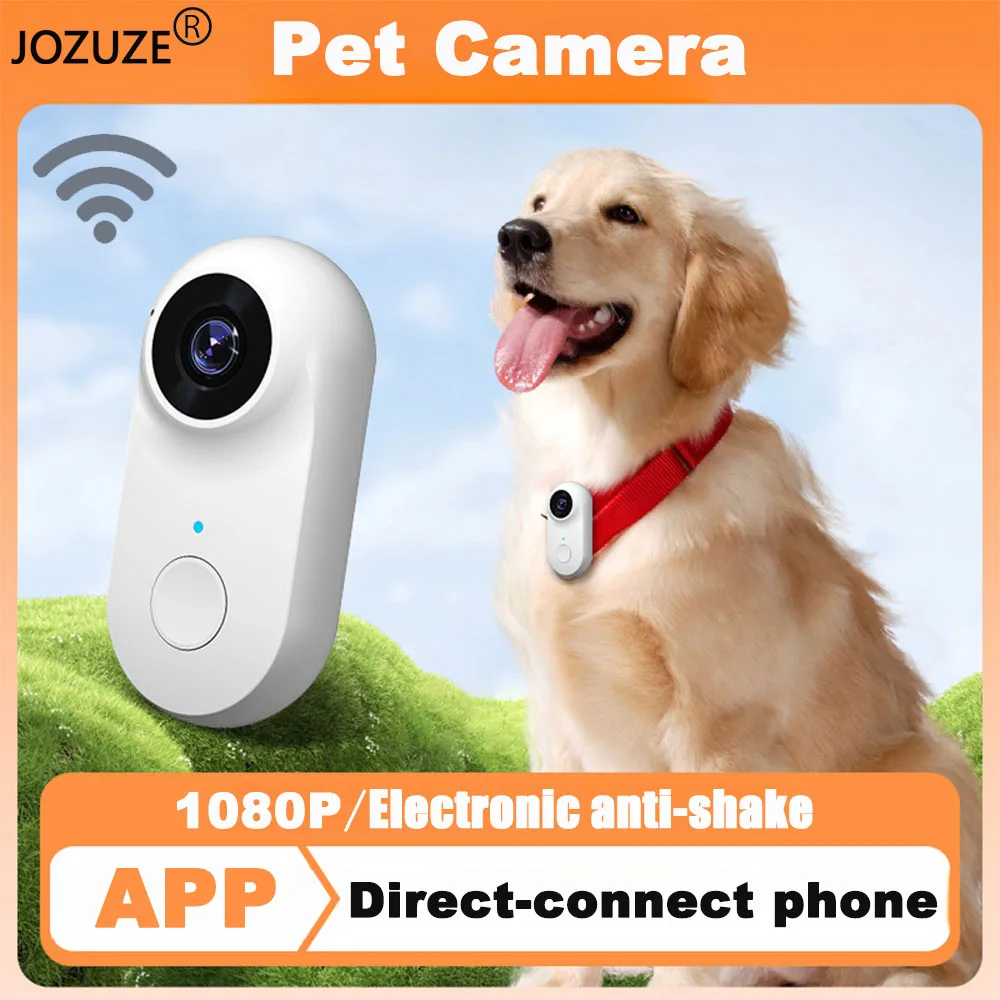 JOZUZE Mini Pet Camera Wifi 1080P Sports Portable Digital Video Recorder Bodycam Camera DVR Miniature Camcorder APP Playbac