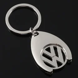 Alloy Car Logo Keychain Keyring for Volkswagen Jetta Touareg Tiguan Golf Passat B5 B6 B7 Polo Lavida Sagitar Teramont Key Holder