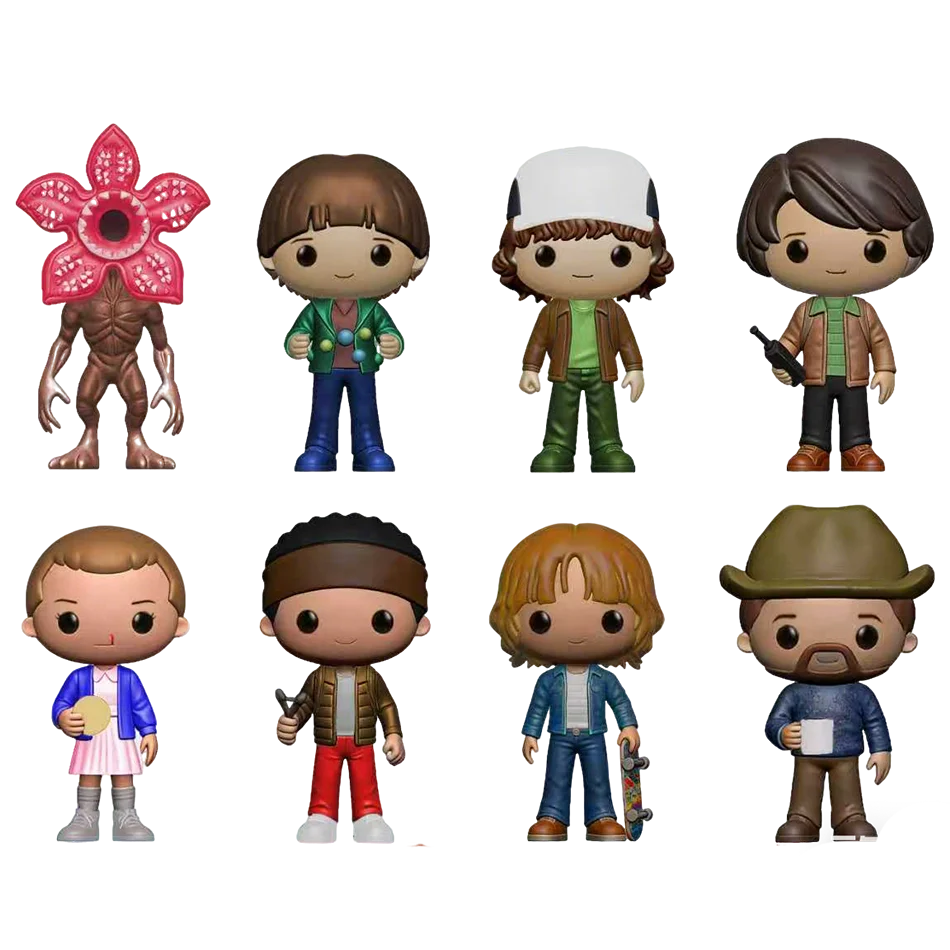 4 Stili di Action Figure Anime Stranger Things: Jane Ives/Will Byers/Mike Wheeler, Statuette in Vinile per Cosplay, Ornamenti, Giocattoli, Regalo di Compleanno