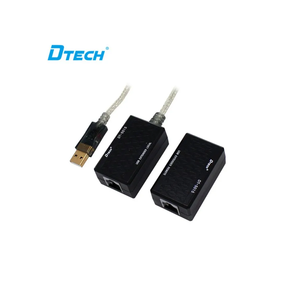 

DTECH 60M USB 1.1 Extension Cable USB Signal Amplifier USB Port to RJ45 Network Cable Extender