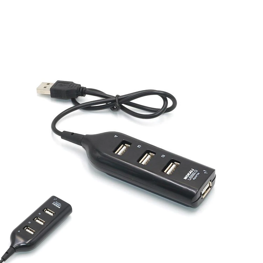 

Hub 4 Ports High Speed Splitter For Mini Laptop PC Notebook Efficient Data Transmission