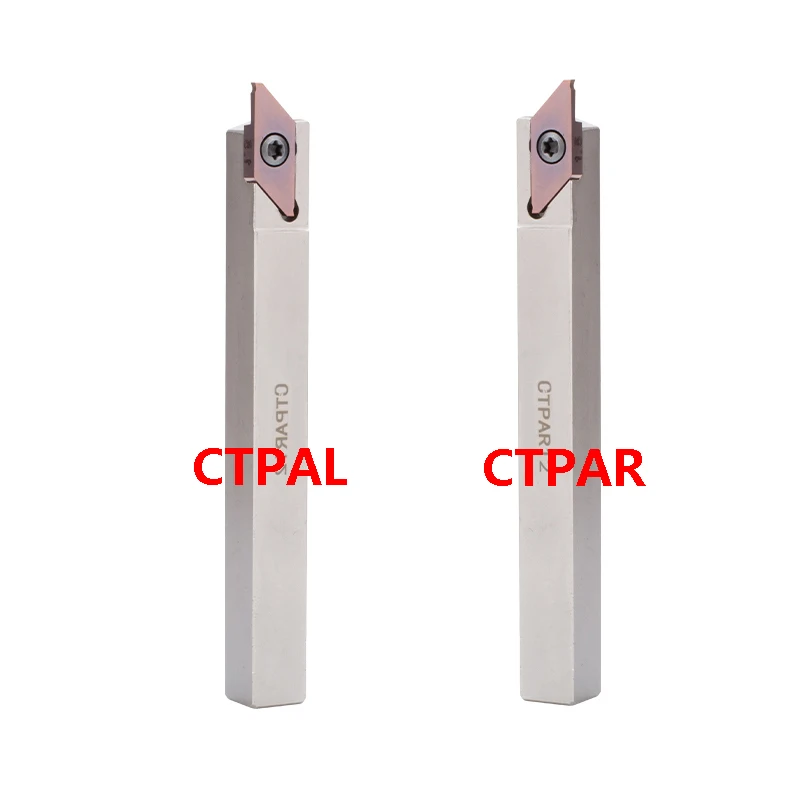 BEYOND CTP CTPA 10mm 12mm Lathe Tool Holder White Nickel Coated Grooving External CNC Shank CTPR10 CTPR12 CTPR16 CTPAR12 CTPAR20