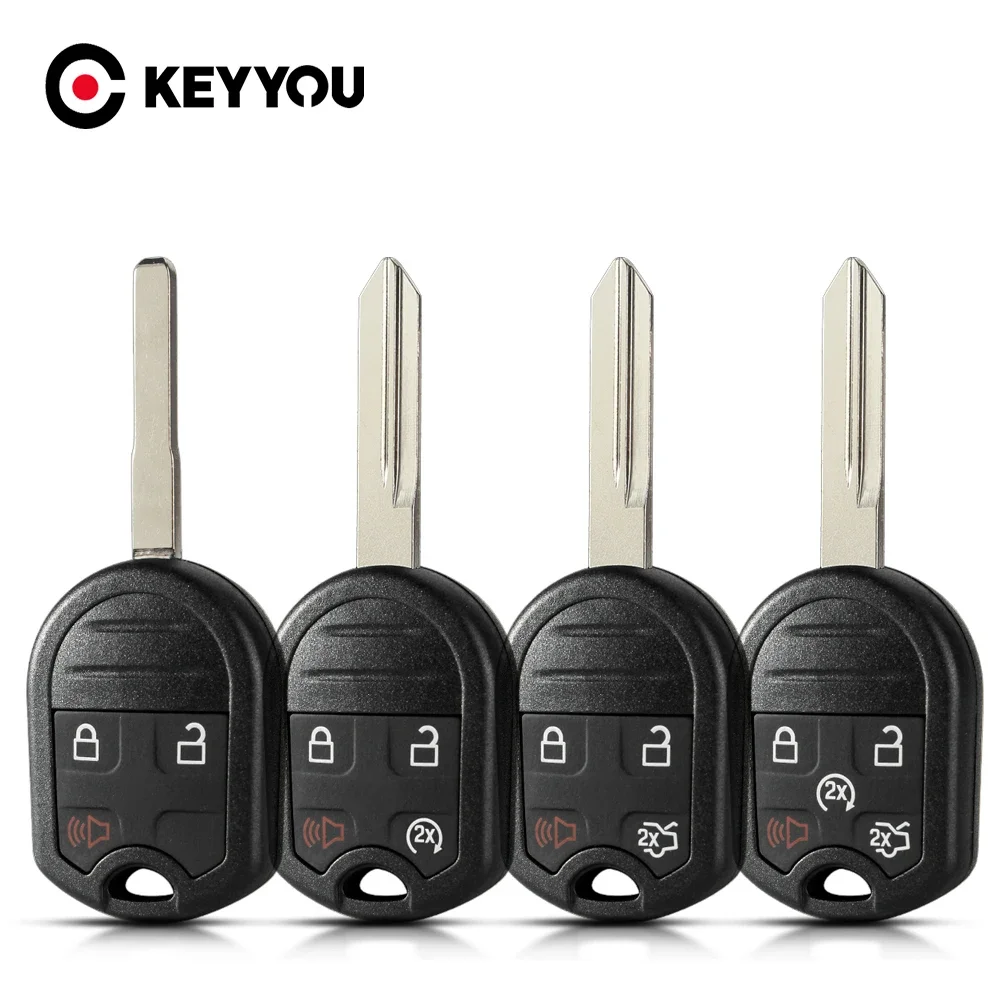 KEYYOU 3/4/5 Buttons Car Remote Key Shell For Ford Edge Expedition Mustang Explorer Ranger Windstar Auto Smart Key Case