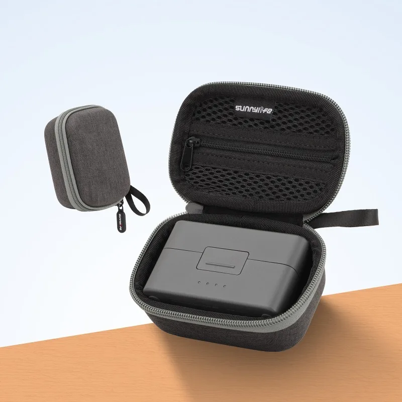 

Mini Carrying Case Wireless Microphone Storage Bag Hard Case Outdoor Traveling Vlog Accessories for Mic Mini