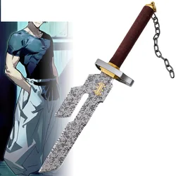 45CM Real Size Metal Toji Sword Jujutsu Kaisen Cosplay Prop Fushiguro Toji Katana Iron Ninja Knife Japanese Katana Toy Anime