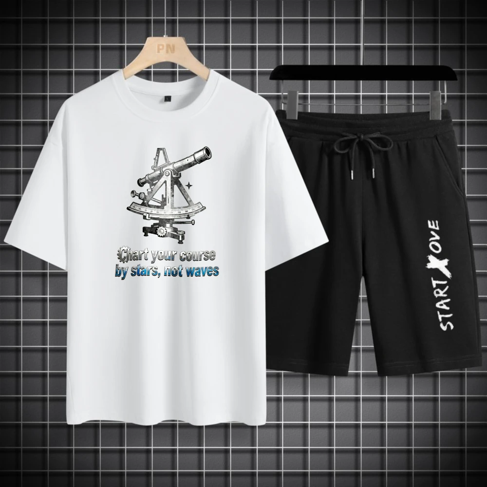 

Мужские футболки, комплекты с коротким рукавом + шорты, дышащий полиэстер, летние мужские костюмы, модный комплект одежды, комплект тренировочного костюма для мужчин