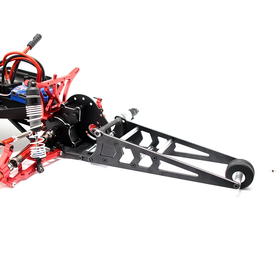 Kit barra con ruote in alluminio per auto Traxxas Slash/Rustler/Bandit 2WD 1/10 RC |   Aggiornamento leggero e durevole |   Installazione semplice