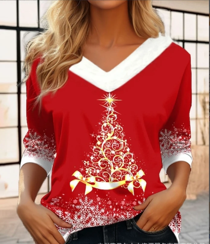 

Mao collar V-neck party long sleeved sweatshirt
