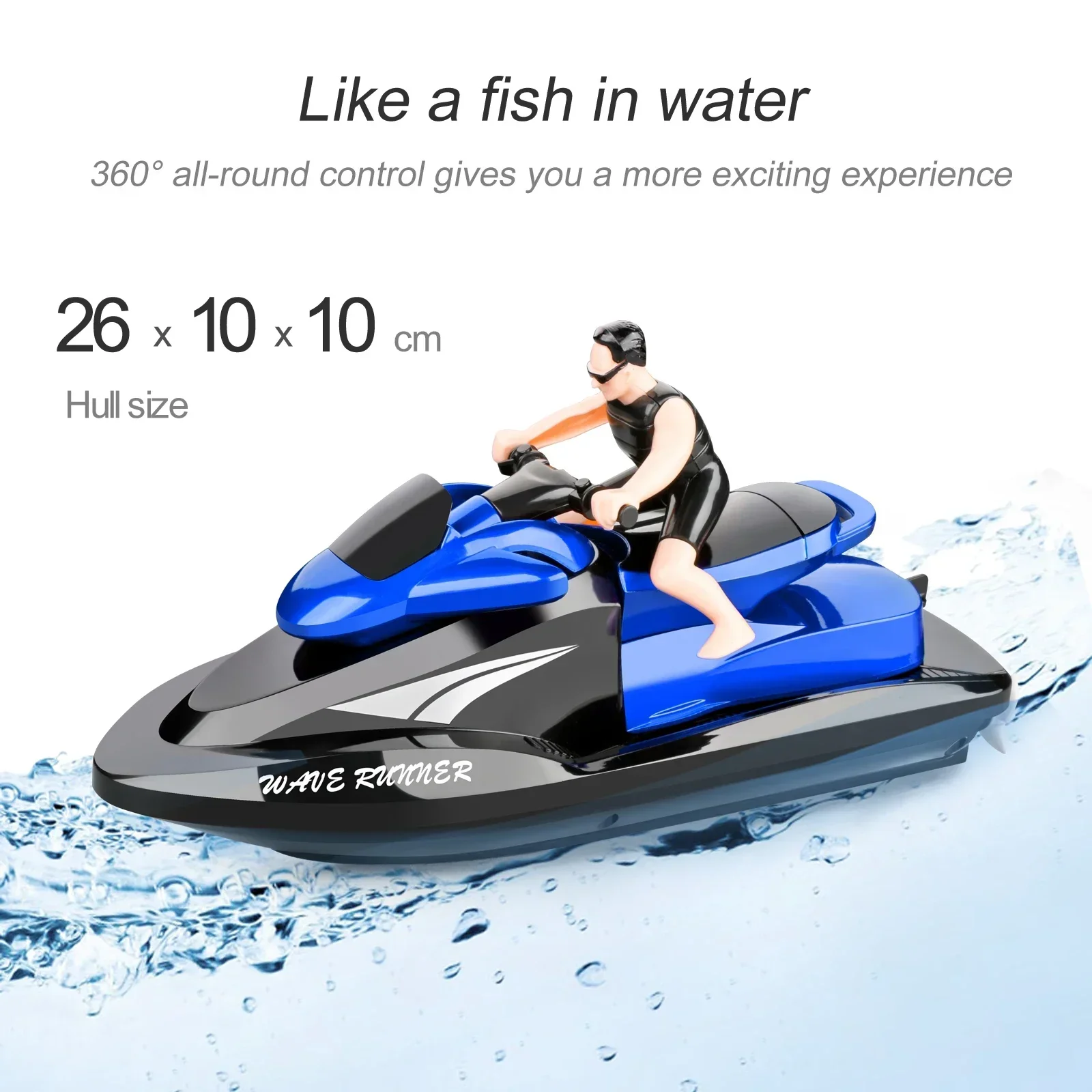 Barca RC 809 2.4G Barca a motore telecomandata Motoscafo ad acqua Yacht Dirigibile Barca RC Barca giocattolo elettrica impermeabile per bambini