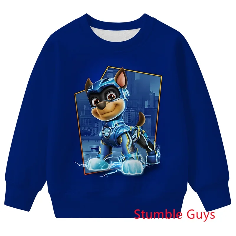 أطفال باو باترول ربيع الخريف أنيمي هوديي البلوز الكرتون بنين بنات خفيفة الوزن مريحة ملابس كاجوال #4