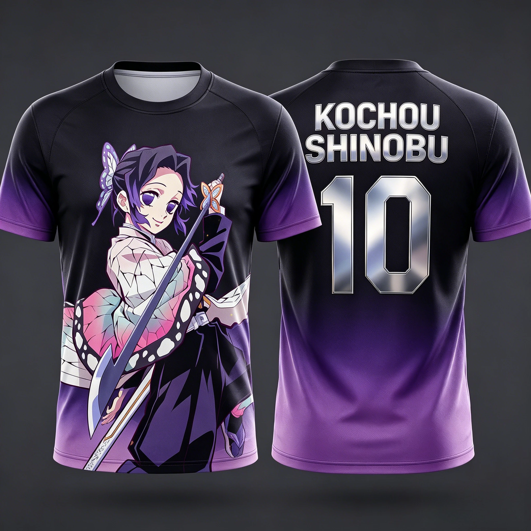 2026 Summer Demon Slayer Retro Cosplay T-shirt Men's Oversized 3D Printed Short-sleeved Family Unisex Children's Sports Shirt