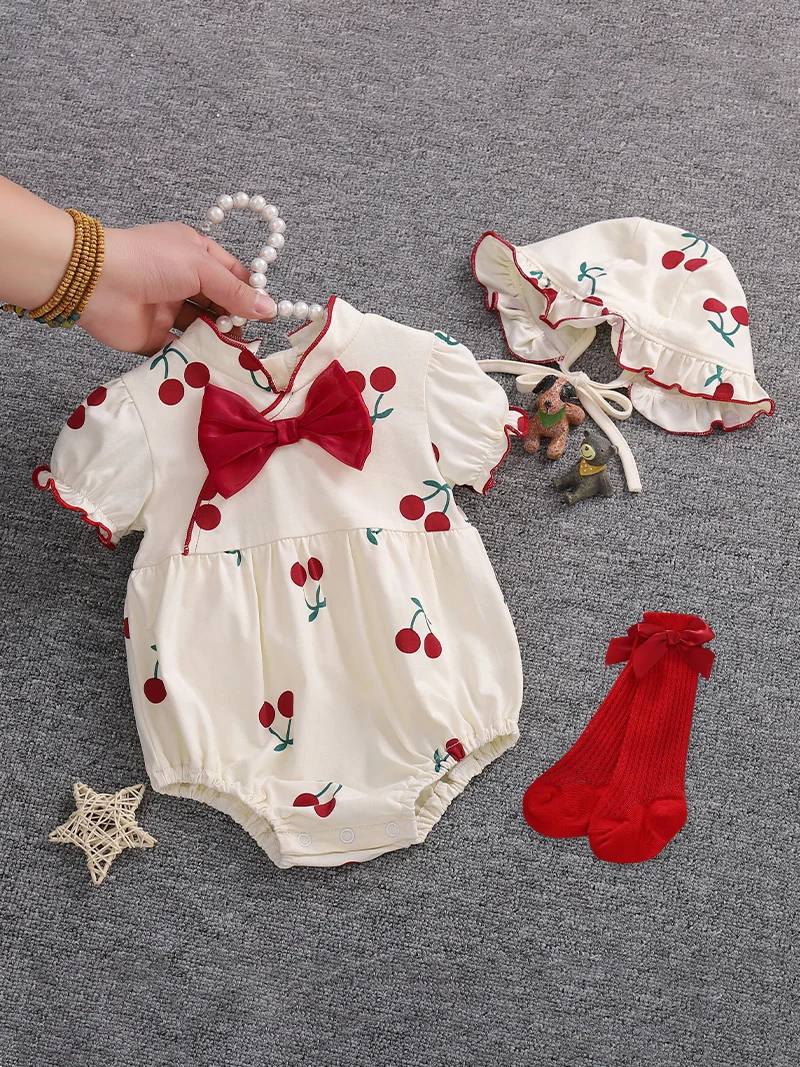 Newborn one year old one hundred day full moon baby clothes princess dress stylish set summer shooting clothing  disfraz bebe