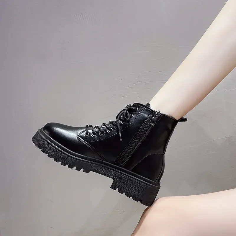 Women Boot 2024 Autumn Winter New Fashion Classic Short Boot Handsome Ankle Boot Work Clothes Shoe Botas Mujer