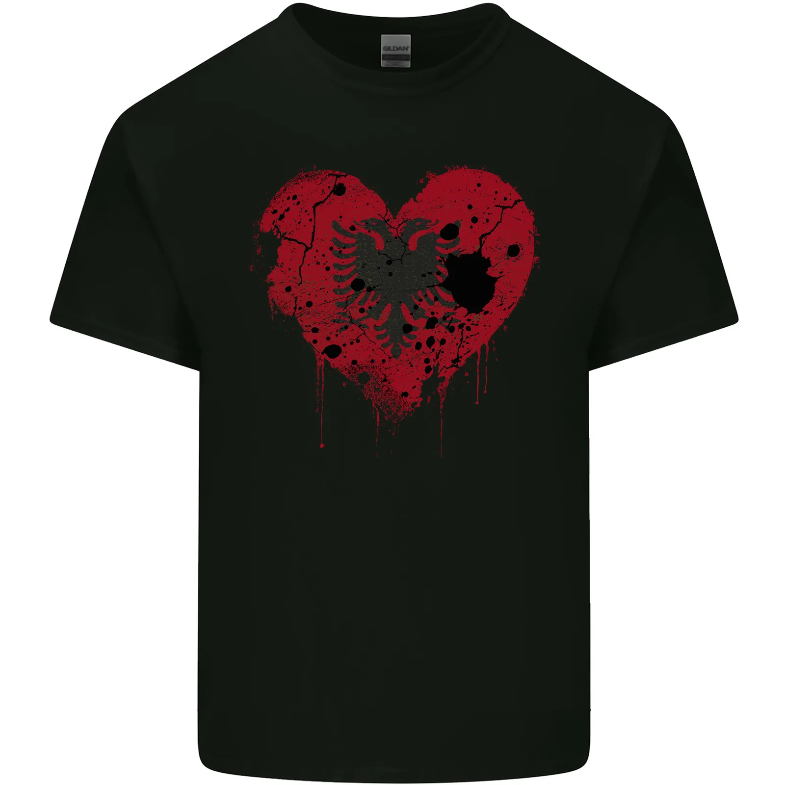 Love Albania Flag Albanian Day Football Kids T-shirt Kids-