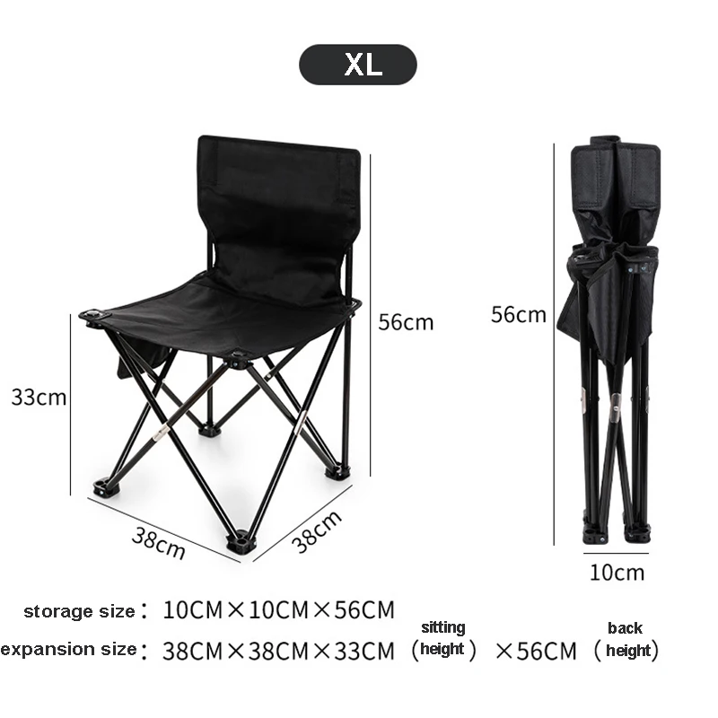 휴대용 야외 캠핑 비치 체어, 경량 접이식 하이킹 배낭, 야외 바베큐 피크닉 좌석, 낚시 의자