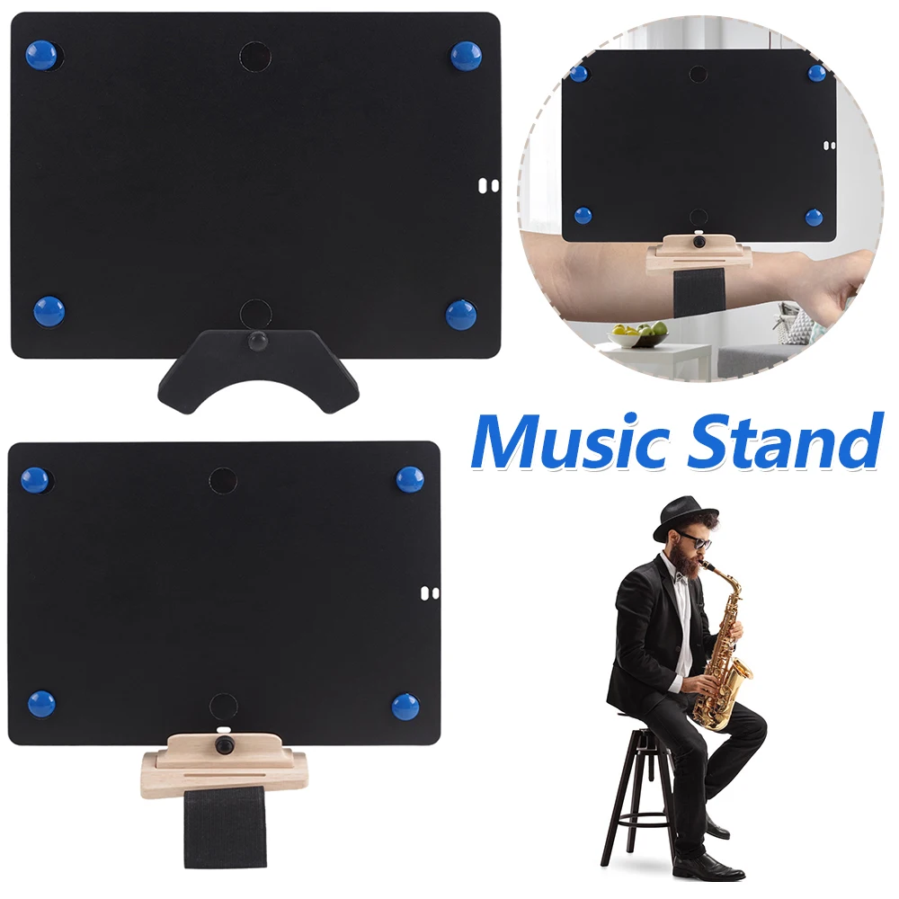 

Adjustable Guitar Music Stand Arm Mounted Lightweight Music Book Stand Anti-Slip Wind Instrument Arm Music Stand for Women Men