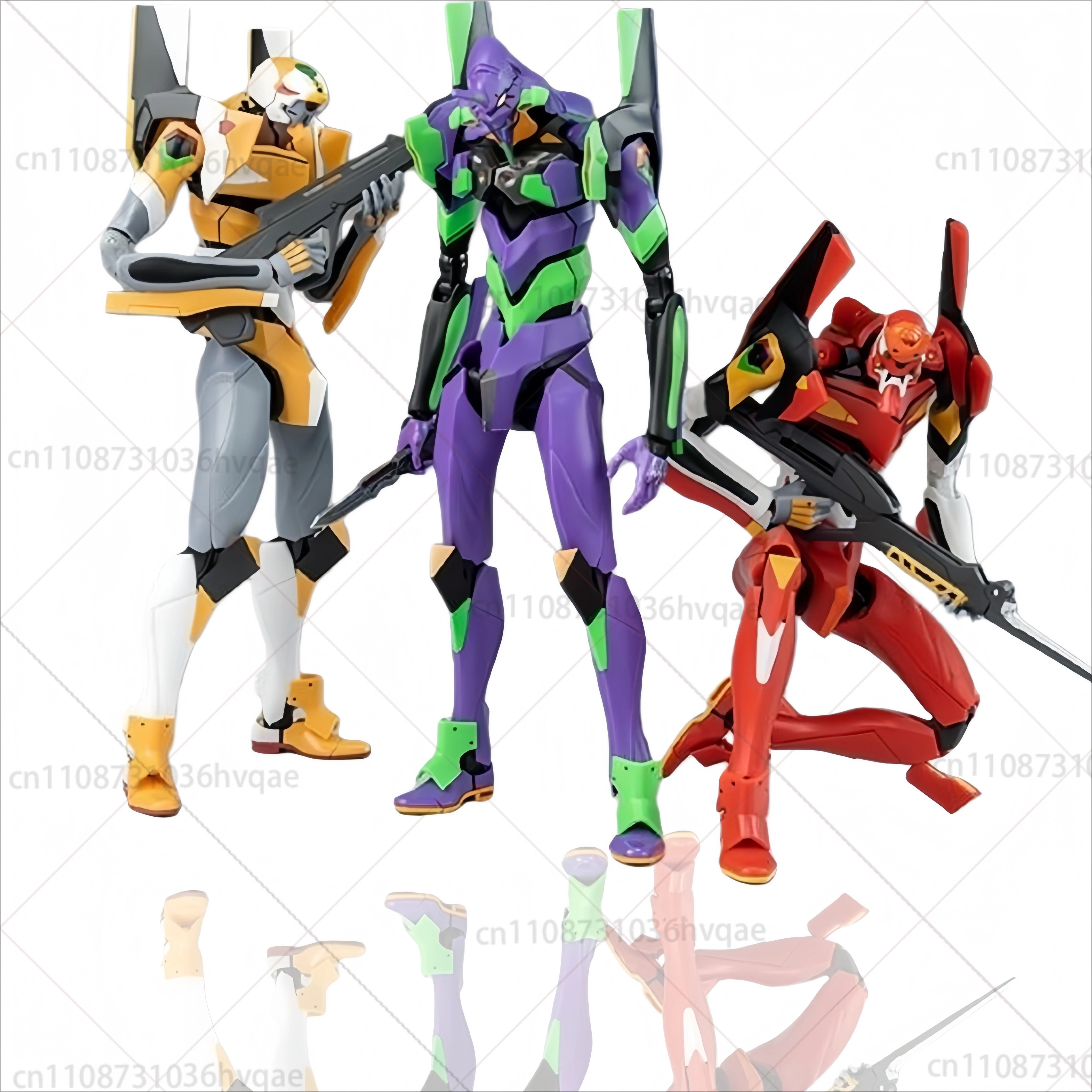 BLOKEES Oryginalny EVANGELION-02 01 EVA00 NEON GENESIS EVANGELION Asuka Shinji Figurka Akcji do Składania Anime Robot Zbroja Zabawki Prezent