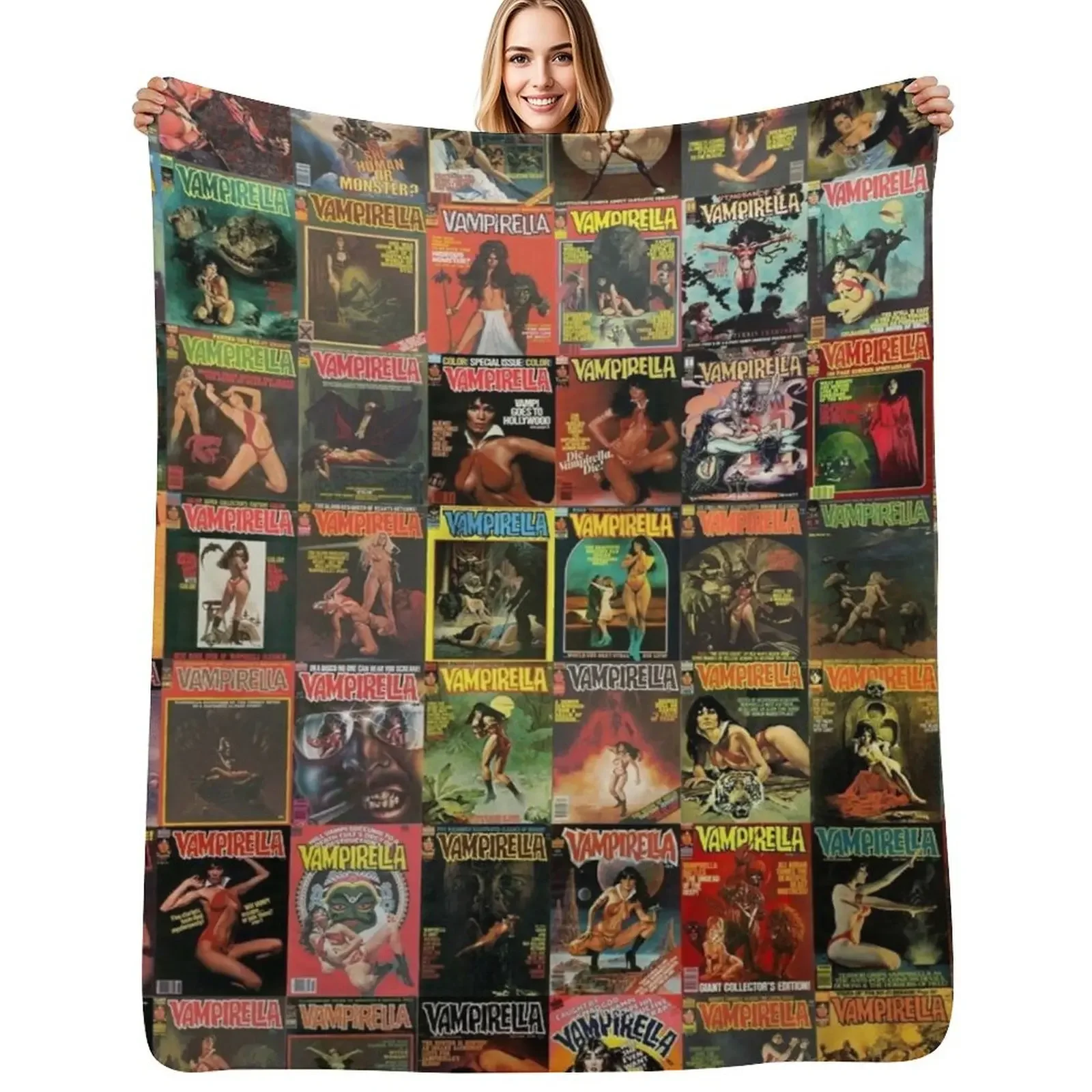 

Vampirella Throw Blanket for winter Fashion Sofas manga Luxury Throw Blanket