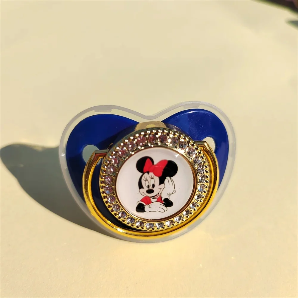 [Bestseller] Luxe Baby Fopspeen Clip Mickey Mouse Prinses Prins Fopspeen Houder Siliconen Baby Tepels Baby Tanden Bisfenol