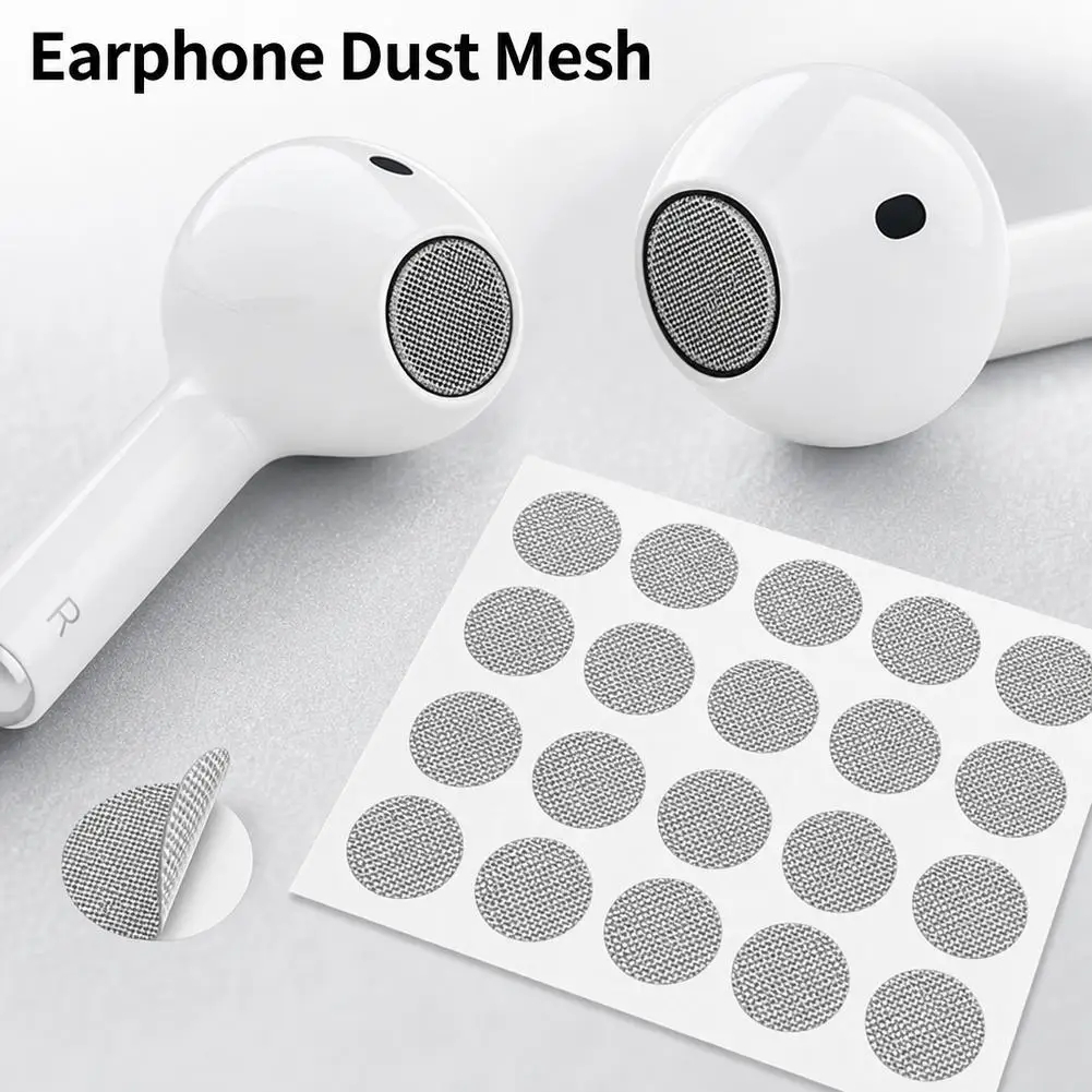 20PCS Earphone Dust Mesh Sticker Wireless Headphone Speaker Dustproof Net In Ear Earbud Accessories