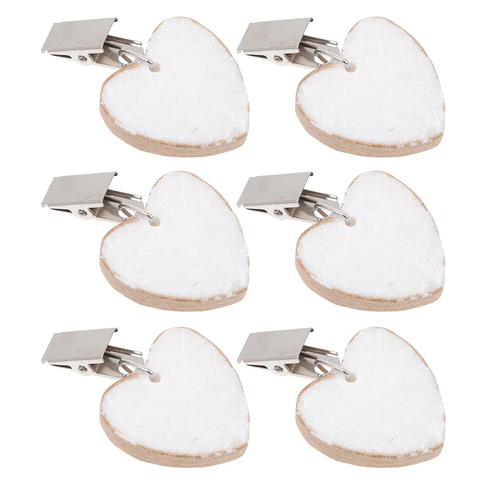 

6pcs Tablecloth Weights Marble Heart Shape Windproof Waterproof Clips For Dining Room Decor Camping Picnics Restaurant Home
