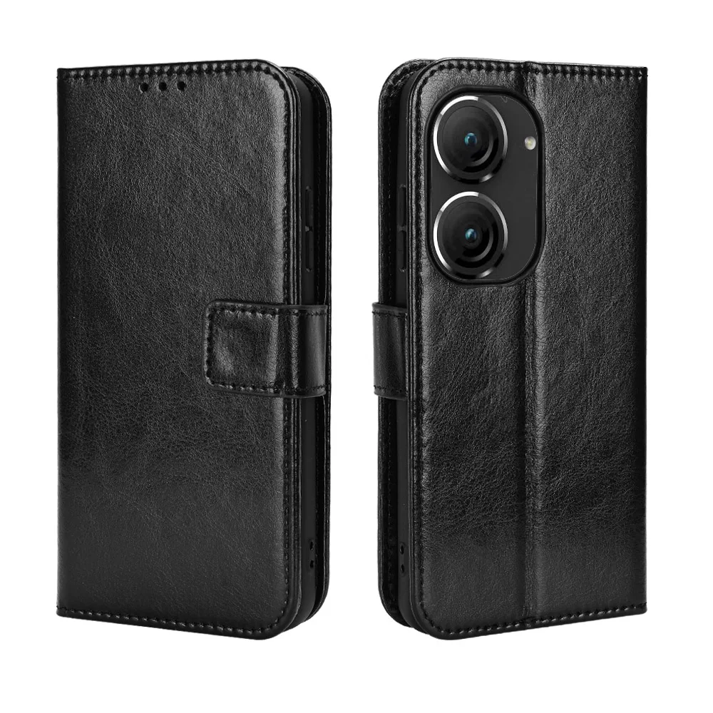 Flip Leather Magnetic Button Phone Cover Card Slot Wallet Shockproof Case Fit for Asus Zenfone 11 Ultra AI2401 ASUS_AI2401_H 10