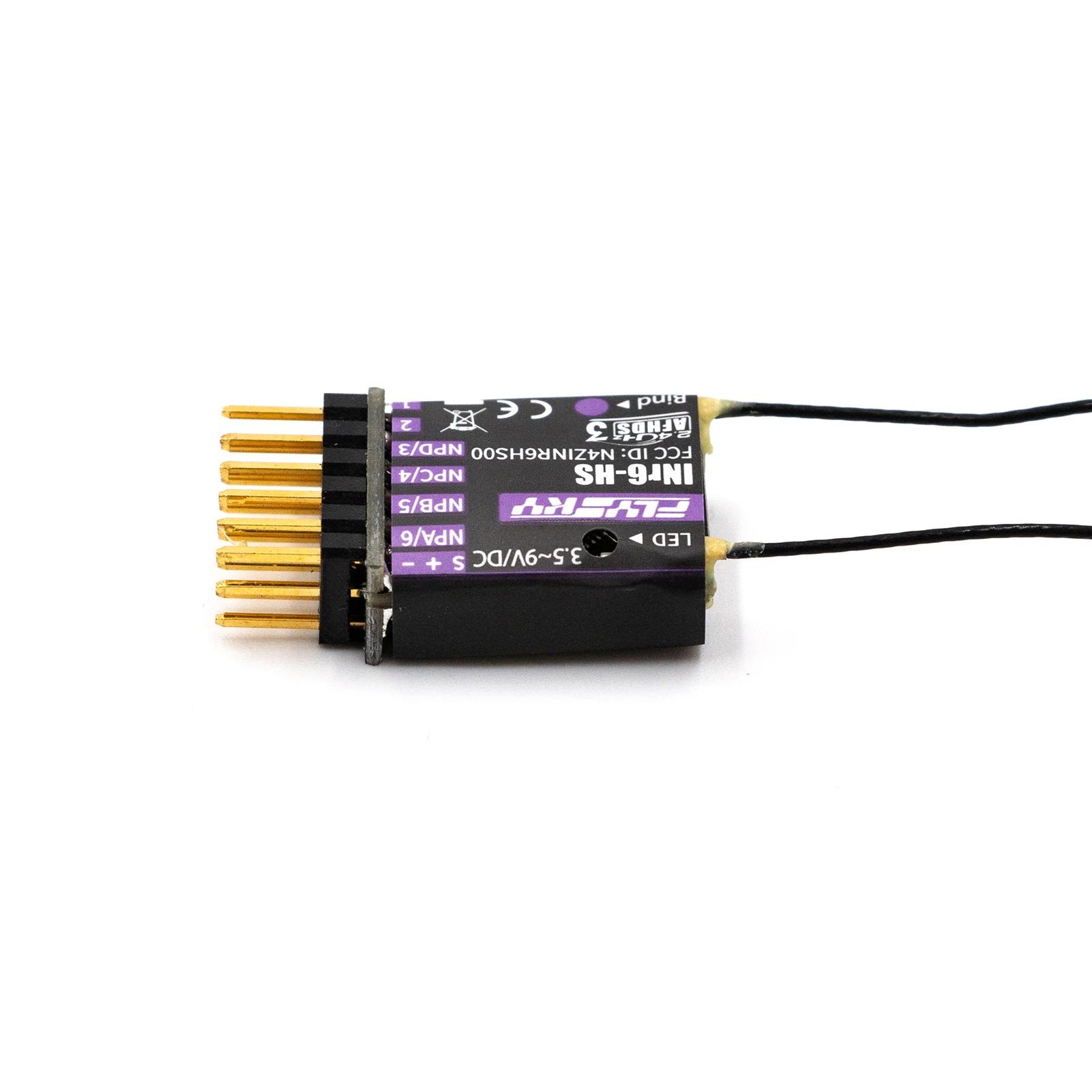 FlySky INr6-HS 2.4GHz 6CH AFHDS 3 Receiver INR4-GYB 4CH Receiver Built-in Height Sensor Compatible PL18 Radio for Glider Drone