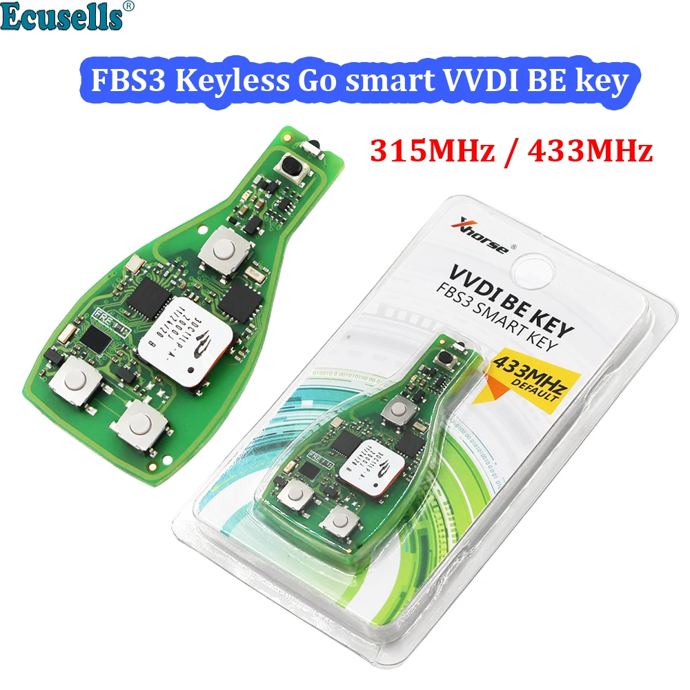 

Xhorse MB Universal FBS3 BGA Keyless Go Smart VVDI BE Key 315Mhz/433MHZ for W204 W207 W212 W164 W166 W221 CLK