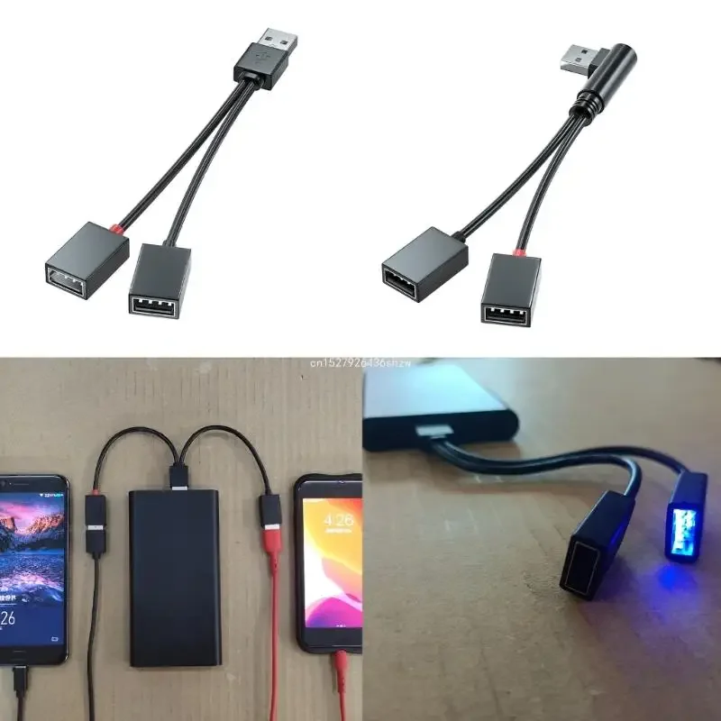 USB Splitter Cable  Adapter for Car, School, Office Data Transfer Dropship