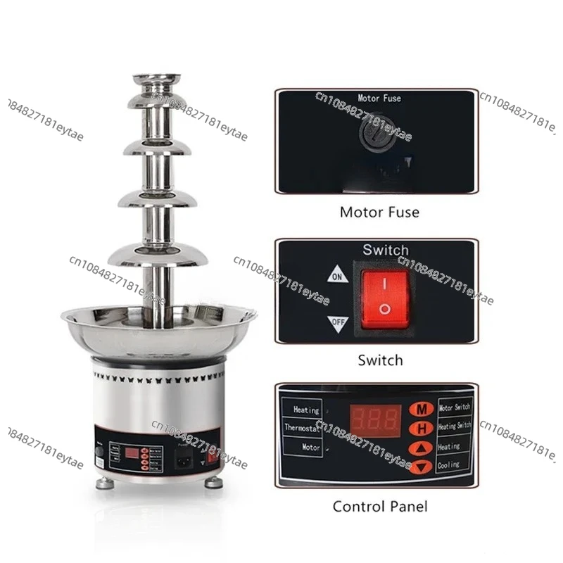 Chinese Commercial Household 6-Layer Chocolate Waterfall Machine Candy Fountain Machine