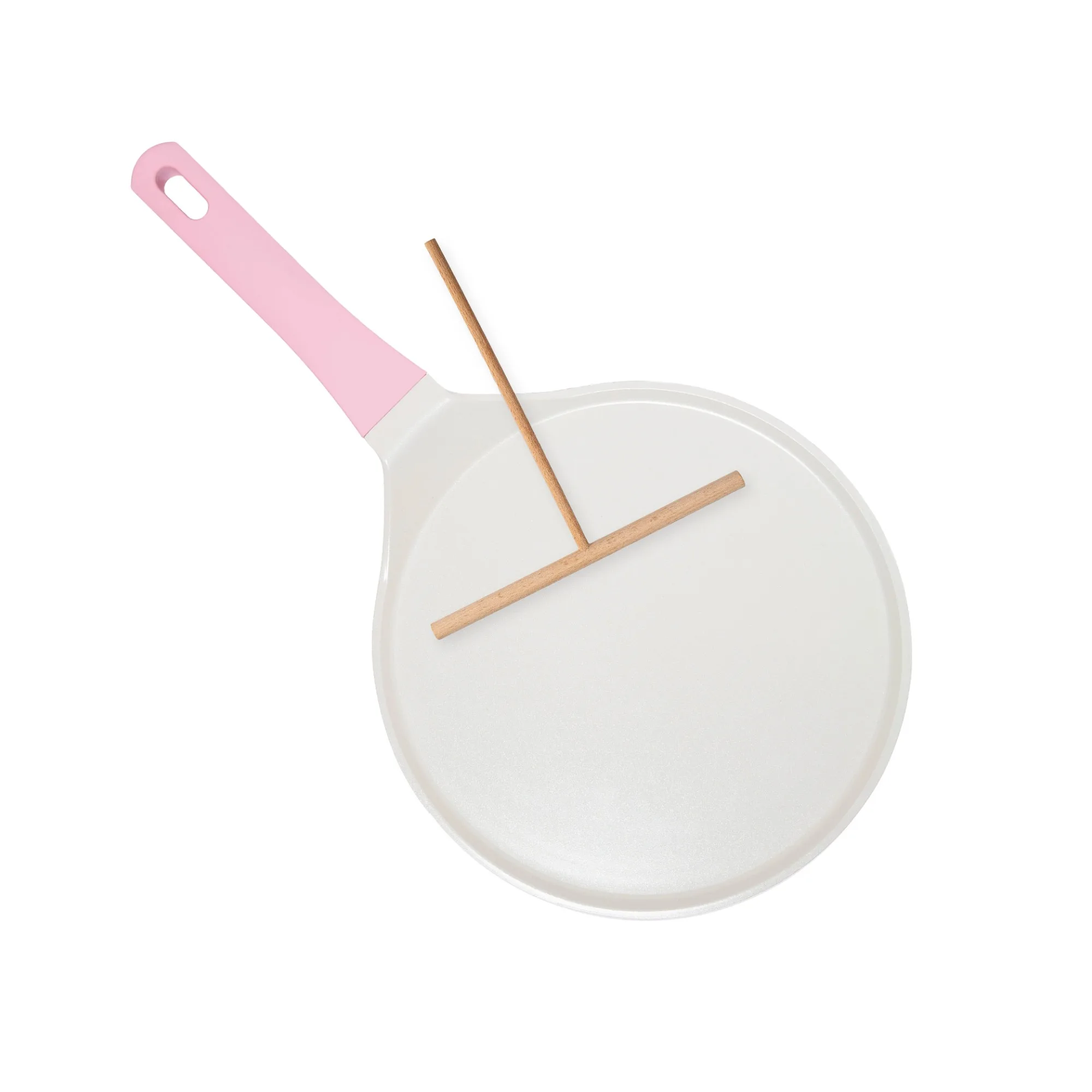 

10 inch Ceramic Nonstick Crepe Pan with Spreader, Pink