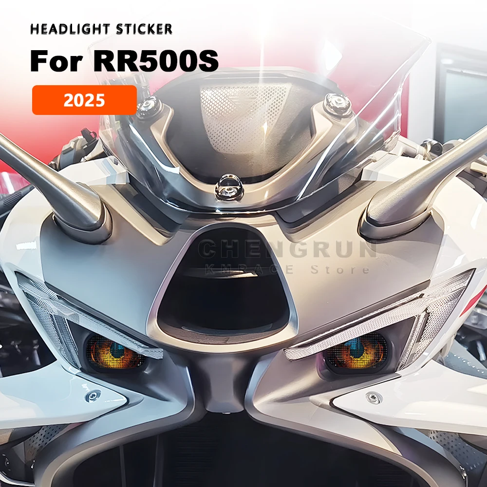 Cool Headlight Stickers Waterproof Motorcycle Accessories For Voge RR500S RR 500 S 2025 Motorbike Protective Headlamp Decals