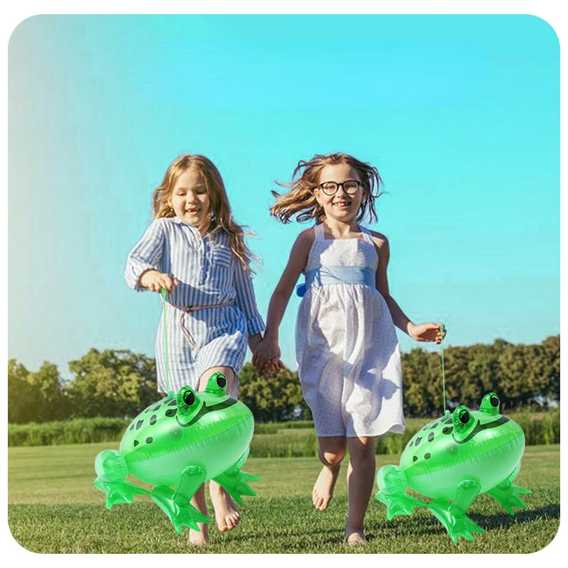 Inflatable Green Frog Luminous Frog Children's Educational Inflatable Toys