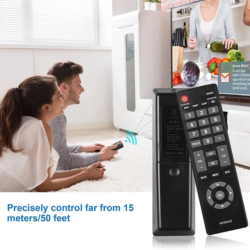 جهاز تحكم عن بعد للتلفزيون nh305ud لـ edelson hdtv ، lf461em4a ، lf501em4a ، lf501em4f
