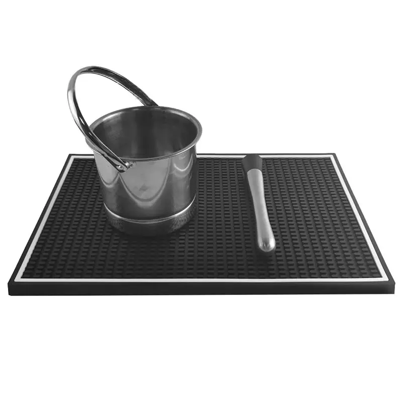 ABVJ-45X30x1cm PVC Bar Matt Heat Coffee Mat Thick Home Bar Spill Mat Pad Cocktail Bar Service Mat