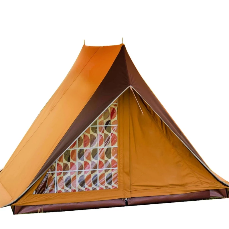 Flying house retro tc cotton tent outdoor exquisite camping thickened rainproof, windproof and sunscreen self-standing