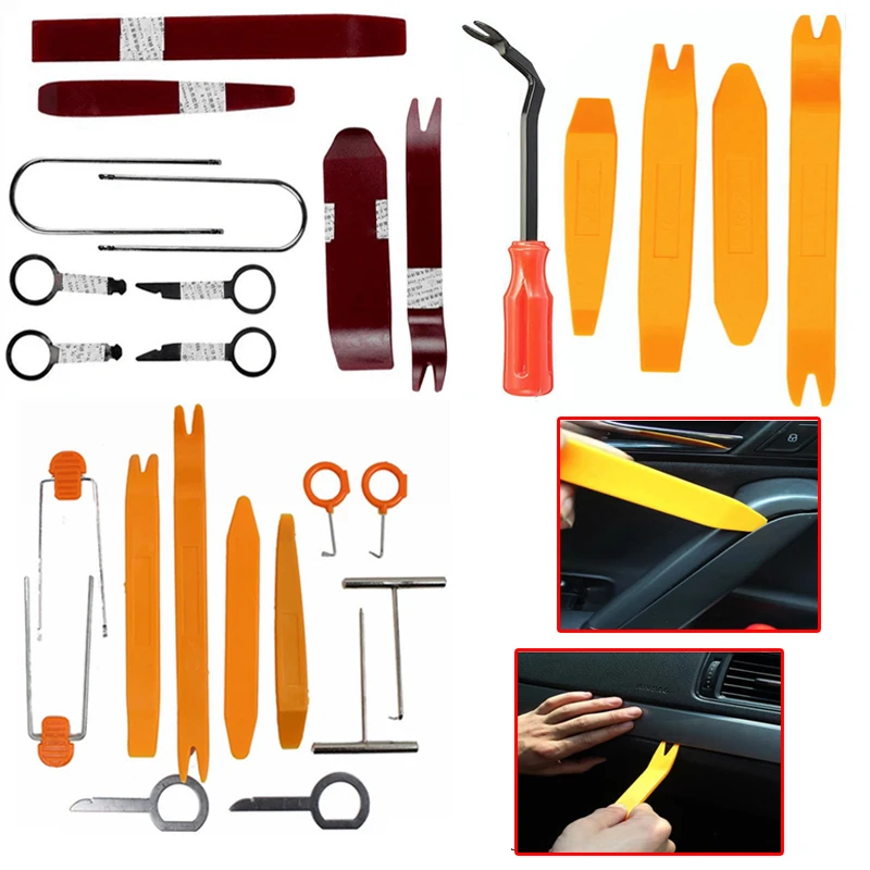 

Car Plastic Disassembly Tools Door Clip Set Navigation Panel Audio Video Trim Removal Kits Blades Interior Rocker