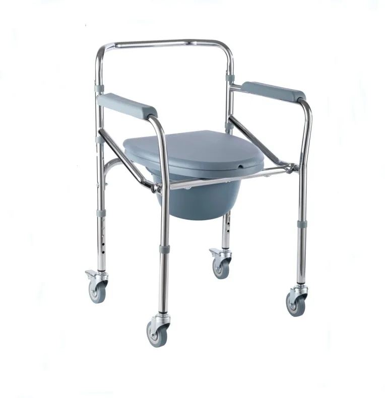 Silla cómoda plegable para personas mayores, equipo de rehabilitación para el cuidado de la salud