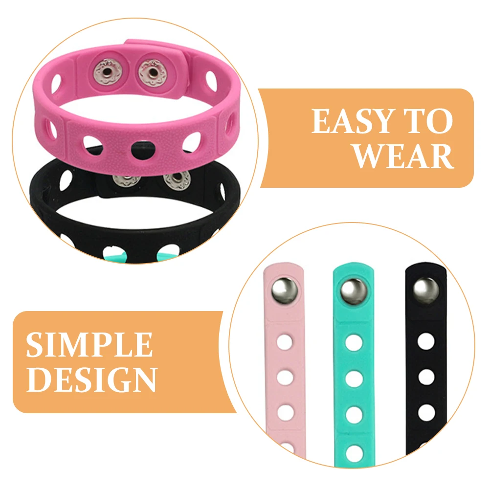 

8pcs Silicone Bracelets Unisex Stretch Wristbands Skin-Friendly Decorative Sports Fashion Daily Wear Elastic for Men