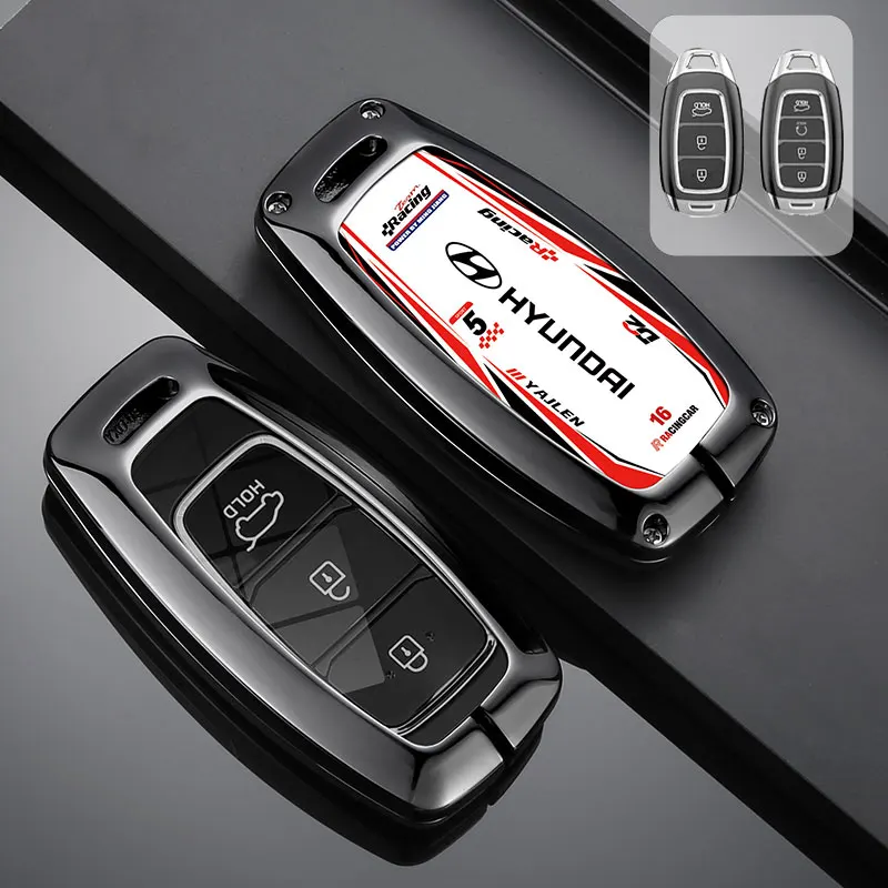 New Car Key Case Anti Scratch Anti Dust For Hyundai I30 Ix35 Kona Encino Solaris Azera Grandeur Ig Accent TM Palisade Santa Fe - view 4