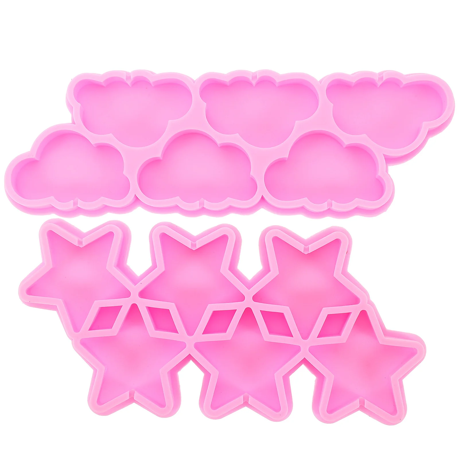 

2Pcs Chocolate Clay Molds Silicone Heat Resistant Fondant Molds DIY Baking Supplies Unique Design Easy Clean Jelly Mold