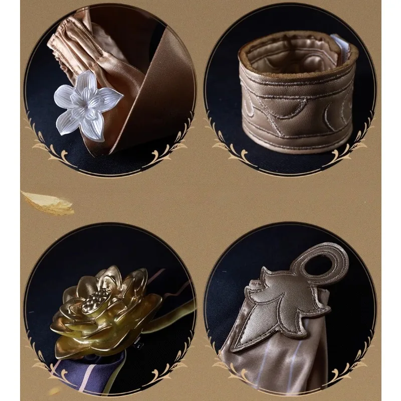 Aglaea Cosplay Costume Game Honkai：Star Rail Uniform Dress Wig Accessories Suit for Women Men Anime Party Roleplay Outfits
